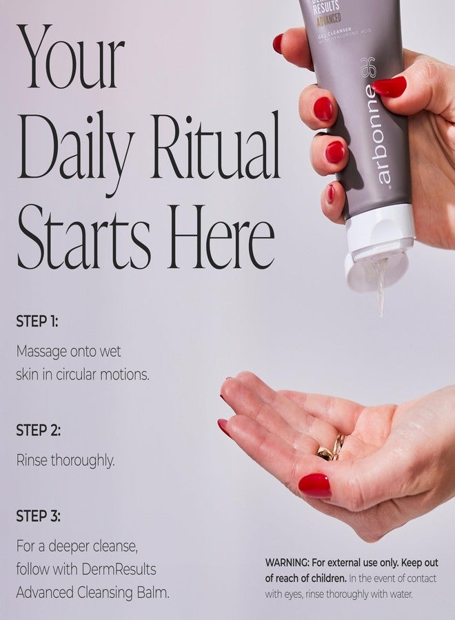 Arbonne DermResults Advanced Gel Cleanser – Hydrating Daily Face Wash for Women & Men with Hyaluronic Acid and Aloe Vera for Soft, Smooth, Refreshed Skin, 3 fl oz / 90 ml - Image 4